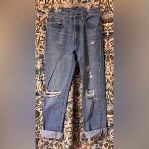 Levi’s 501 Distressed Jeans